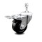 Service Caster 3 Inch Phenolic Swivel 3/8 Inch Threaded Stem Caster with Total Lock Brake SCC SCC-TSTTL20S314-PHS-381615 - alternate 4